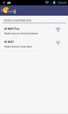 Oi WiFi android App screenshot 0